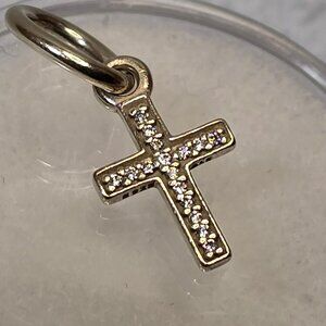 Pandora Sterling Silver Sparkling Cross Dangle Charm